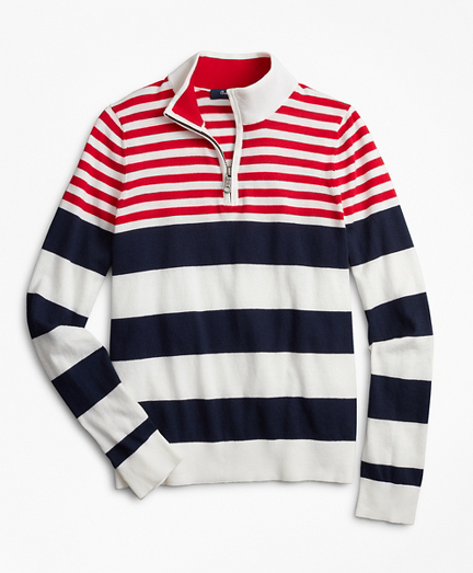Boys Engineered Stripe Cotton Sweater