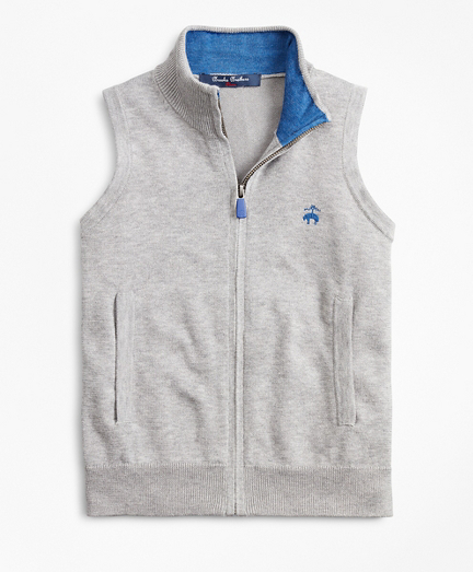 brooks brothers fleece vest