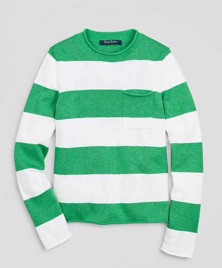 Boys Cotton and Linen Stripe Sweater