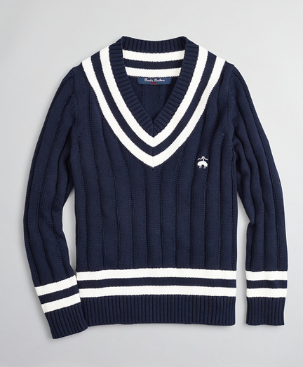 brooks brothers v-neck sweater