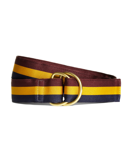 Stripe Grosgrain Ribbon Belt