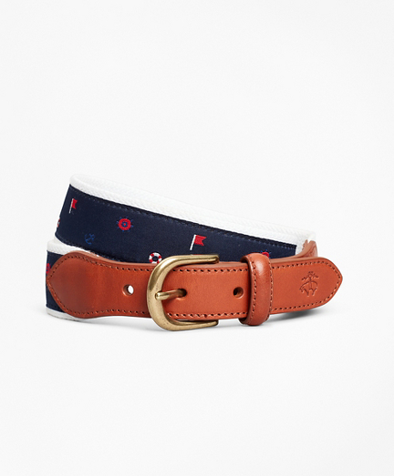 brooks brothers mens canvas belts