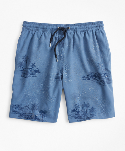 magic print swim trunks