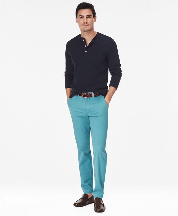 Clark-Fit Washed Stretch-Cotton Chino Pants - Brooks Brothers