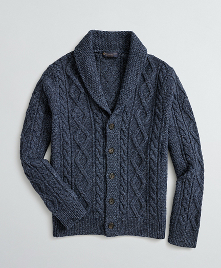 brooks brothers shawl collar sweater