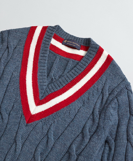 Wool Tennis Sweater - Brooks Brothers