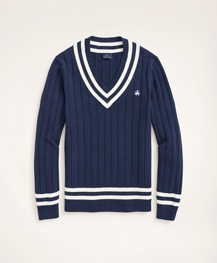 Cotton Tennis Sweater