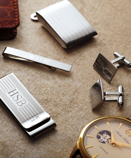 An Engraved Tie Clip for the husband-to-be