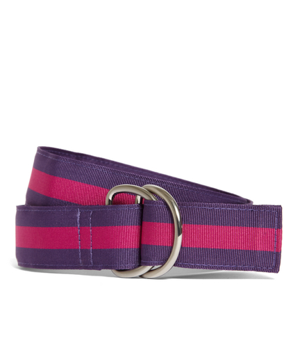 Girls Striped Ribbon Belt