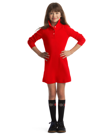 girls long sleeve polo dress