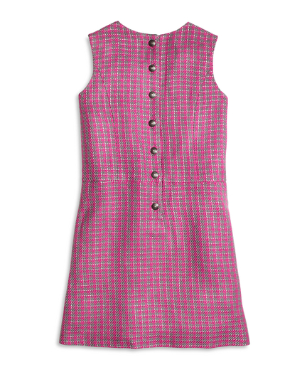 grey and pink combination dress