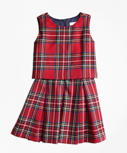 girls tartan party dress