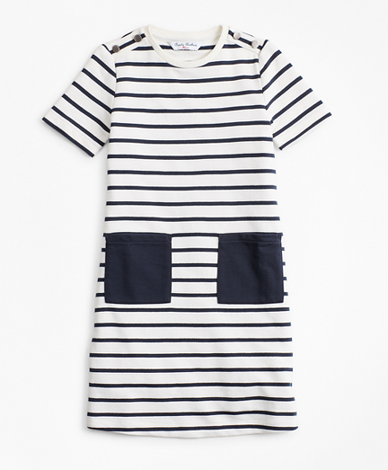 Girls Cotton Stripe Dress
