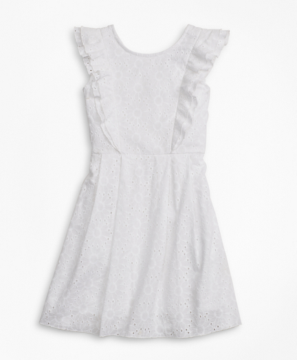 white eyelet dress girls