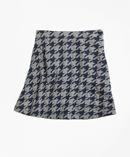 Girls Jacquard Houndstooth Skirt