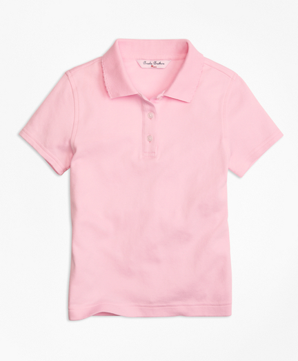 Download Girls' Light Pink Short-Sleeve Polo Shirt | Brooks Brothers