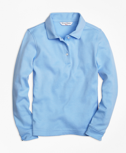 girls blue polo shirts