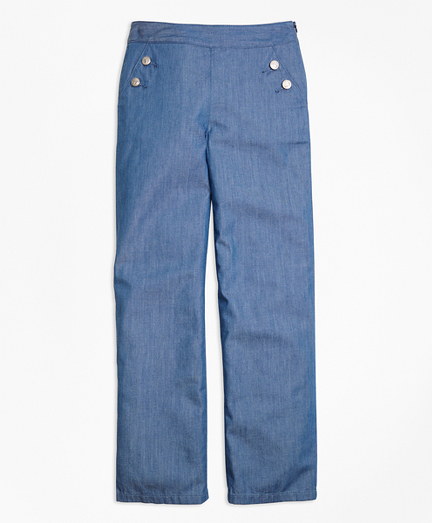 Girls Chambray Pants