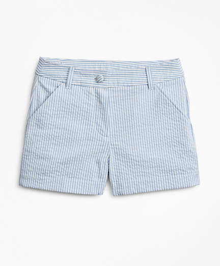 Girls Seersucker Shorts