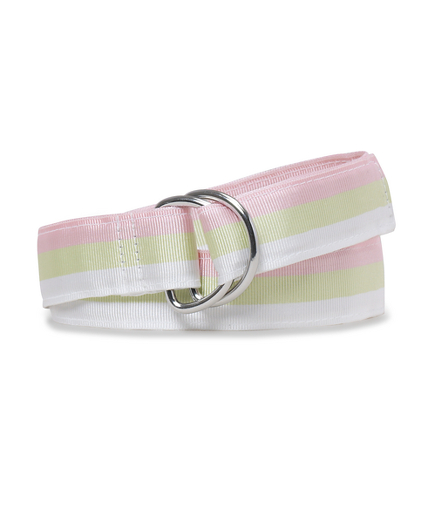 Girls Striped Ribbon Belt