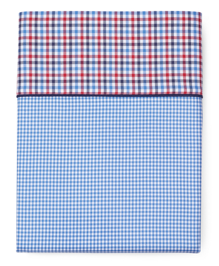 Gingham Queen Flat Sheet