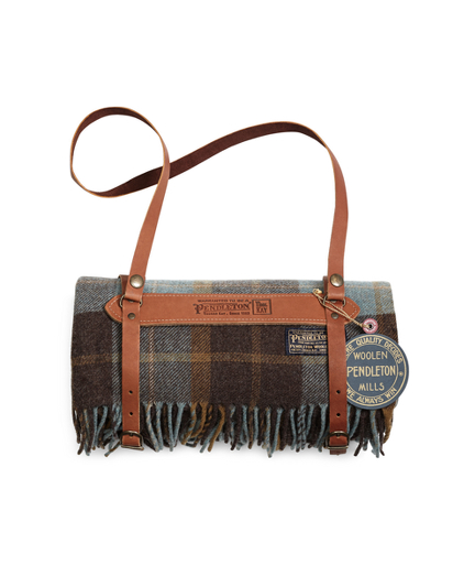 Slate Blue Pendleton® Throw Blanket Brooks Brothers