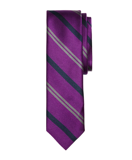 Alternating Stripe Slim Tie