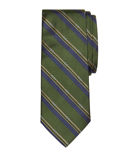 Horsebit Stripe Tie