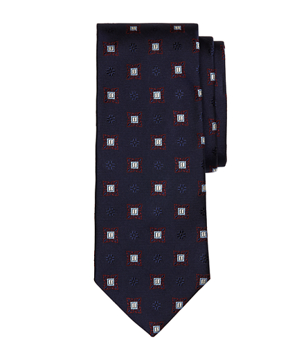 Large Spaced Medallion Tie