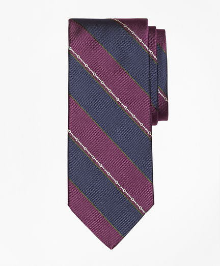 Woven Link Stripe Tie