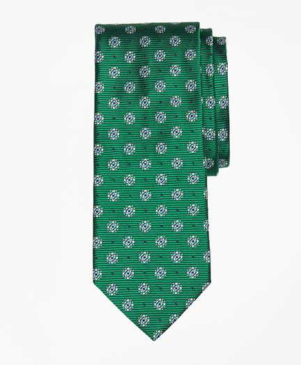 Framed Diamond Medallion Tie