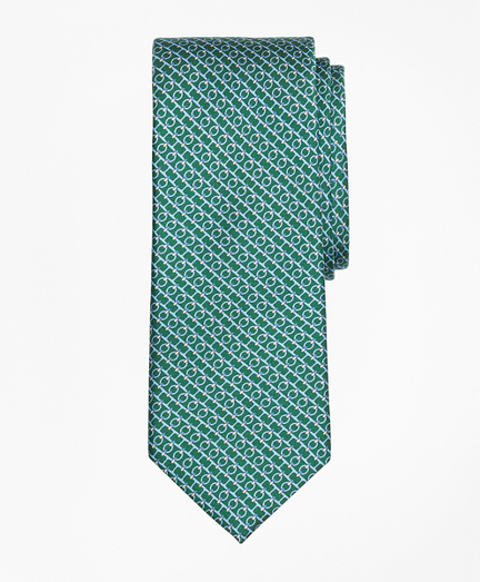 Chain Link Print Tie