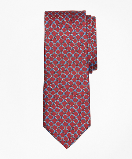 Square Link Print Tie