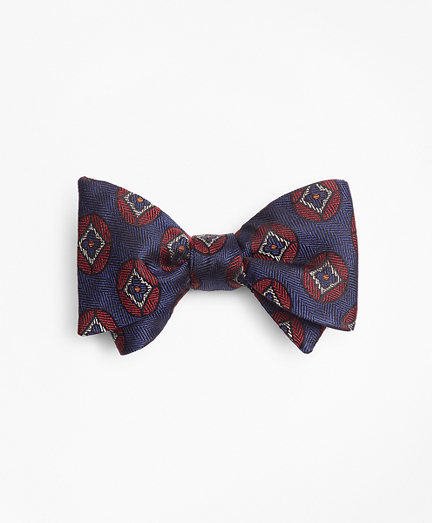 Flower Medallion Bow Tie