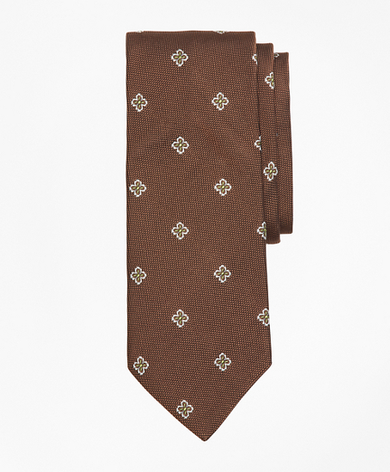 Textured Four-Petal Flower Tie