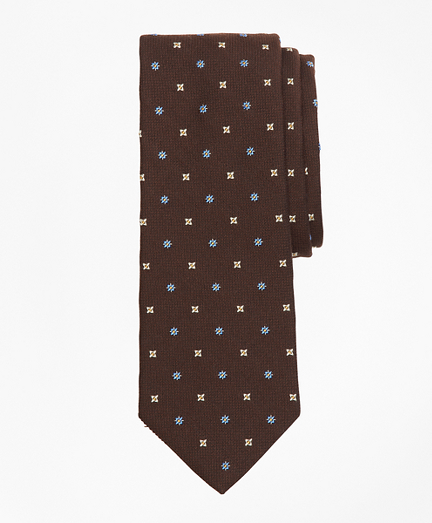 Textured Ground Alternating Flower Tie