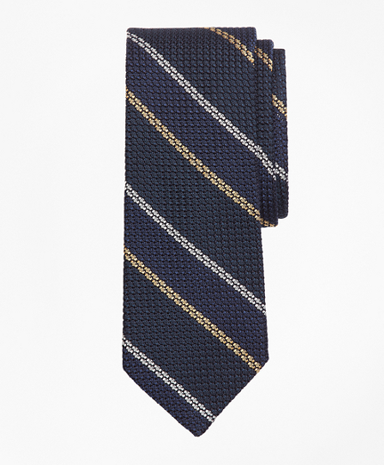 Textured Wide Framed Stripe Tie
