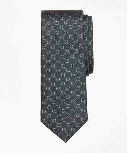 Square Link Print Tie