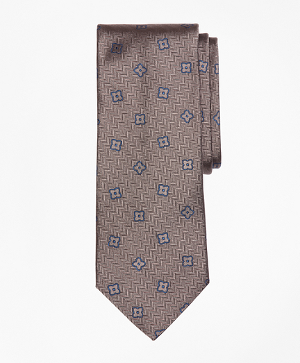 Herringbone Flower Tie