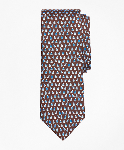 Winter Hat Print Tie
