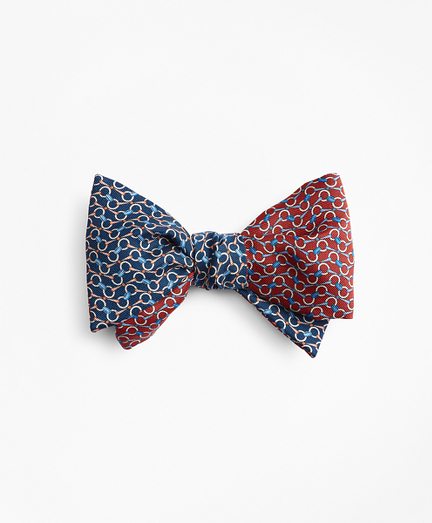 Bit Chain Link Print Reversible Bow Tie Brooks Brothers