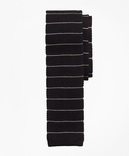 Thin Stripe Knit Tie