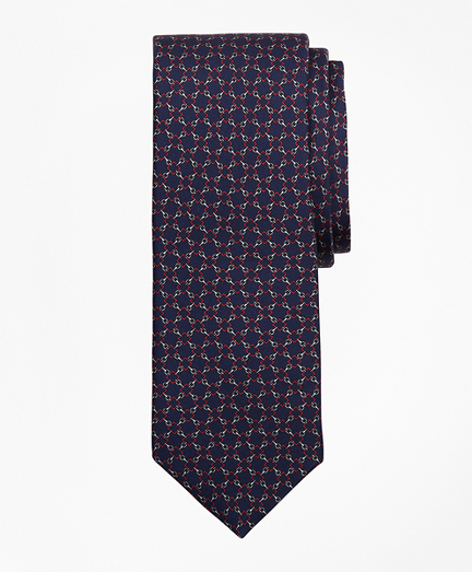 Square Chain Link Print Tie