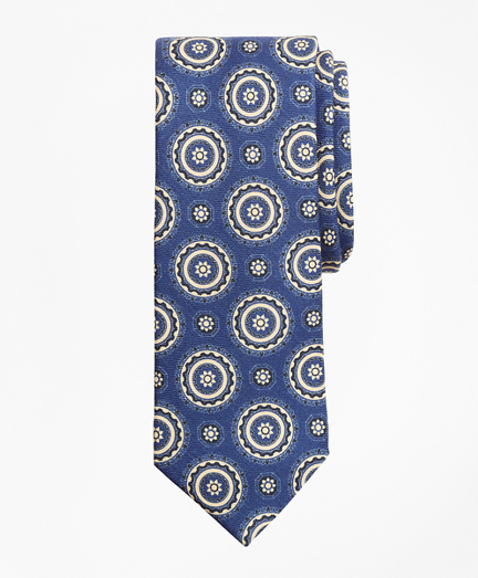 Medallion Print Wool Tie