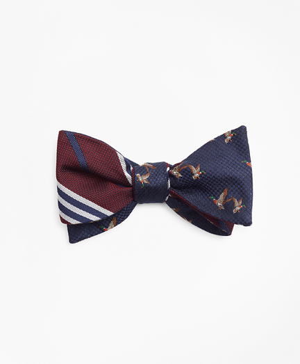 Flying Ducks with BB#1 Stripe Reversible Bow Tie