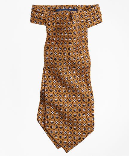 Neat Floral Print Ascot