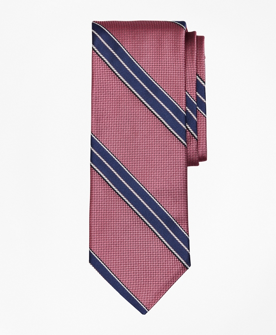 Bold Stripe Tie Pink