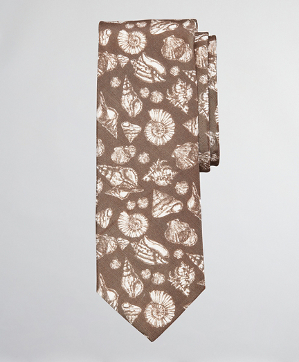 Silk and Linen Shell Tie