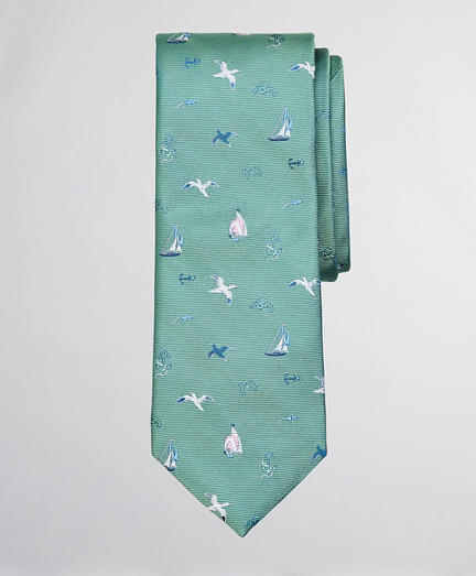 Sailing Motif Tie