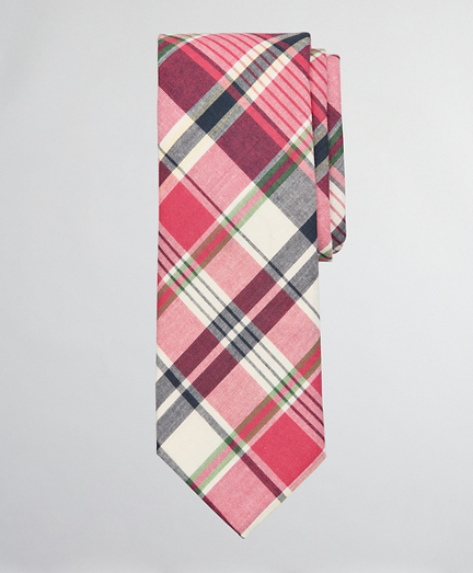 Pink Madras Tie